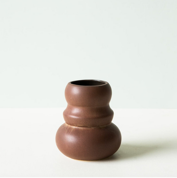 Kiki Vase Brown Small